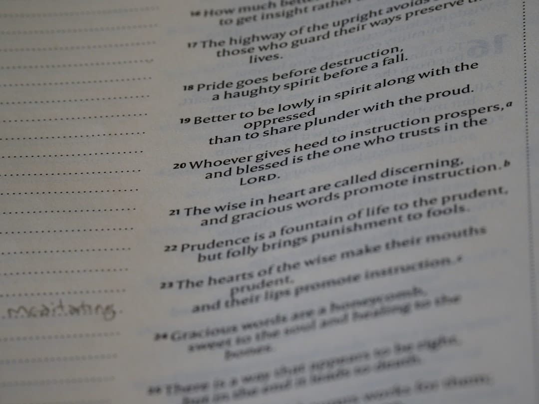 a page of a book with writing