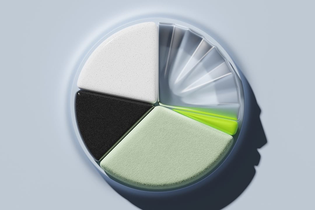 a close up of a circular object with different colors